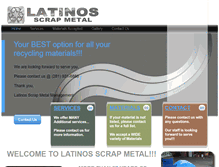 Tablet Screenshot of latinosscrapmetal.com